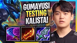 GUMAYUSI TESTING KALISTA IN KR SOLOQ  T1 Gumayusi Plays Kalista ADC vs Ezreal  Bootcamp 2023 [upl. by Labaw]