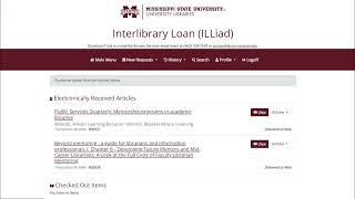 How to Use Interlibrary Loan ILLiad at MSU Libraries [upl. by Rhody]