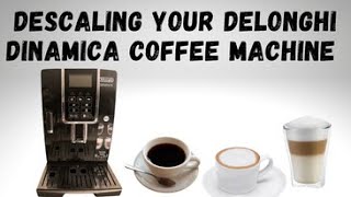 Delonghi Dinamica Coffee Machine Descaling Guide [upl. by Aniryt]