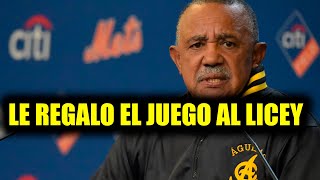 Aguilas Vs Licey l Tony Peña Le Bota El Juego A Las Aguilas En LIDOM [upl. by Salazar16]