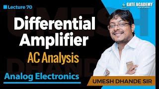 Differential Amplifier  AC Analysis  Analog Electronics [upl. by Revell762]