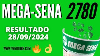 🍀 Resultado MegaSena 2780 [upl. by Anavlys]