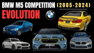 BMW M5 COMPETITION Evolution 20052024  Evolution of BMW M5 COMPETITION 🔥 [upl. by Olram308]