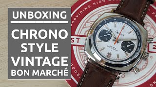 UNBOXING Geckota Chronotimer  chronographe mécaquartz style années 70 [upl. by Clorinda]