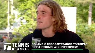 Stefanos Tsitsipas Discusses Mutual Split With Mark Philippoussis Roland Garros 1R Win [upl. by Hemetaf479]