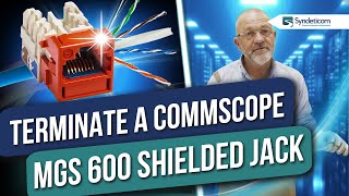 How to Terminate a Commscope MGS 600 Shielded Jack  Tutorial [upl. by Maxama]