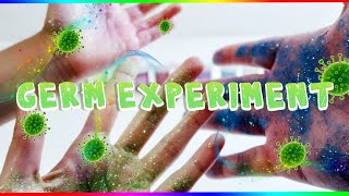 Glitter Germ Experiment  Learn why its important to wash your hands [upl. by Liakim671]