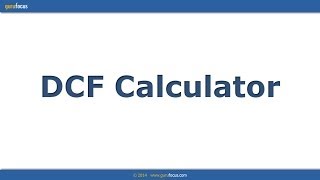 DCF Calculator tutorial [upl. by Pape]