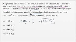 Units — Basic example  Math  SAT  Khan Academy [upl. by Bradeord]