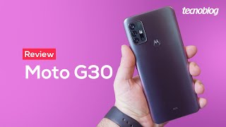 Motorola Moto G30  Review Tecnoblog [upl. by Ocirederf427]