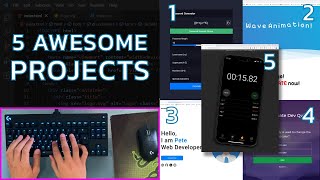 5 Portfolio Projects YOU MUST Have as a Frontend Developer  ASMR Programming  No Talking [upl. by Coffin466]