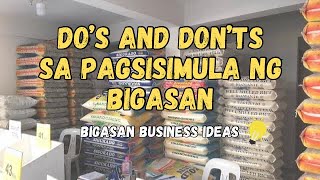 Bigasan Business Ideas  Do’s and Don’ts sa Bigasan Business [upl. by Dimitris908]