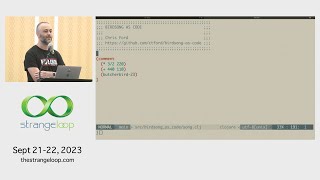 quotBirdsong as codequot by Chris Ford Strange Loop 2023 [upl. by Cappello]
