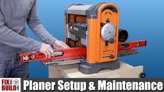 How to Use a Planer  Setup amp Maintenance [upl. by Haikezeh803]