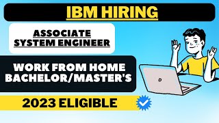 IBM Hiring Associate System Engineer  Fresher job [upl. by Martinsen]