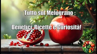 Il Melograno Benefici Ricette e Curiosità [upl. by Loredana729]