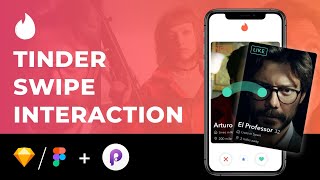 How to build Tinder swipe interaction prototype [upl. by Rimidalb806]