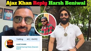 Ajaz Khan Live Reply to Harsh Beniwal Lakshay Choudhary amp Elvish Yadav And other haters [upl. by Jeu]