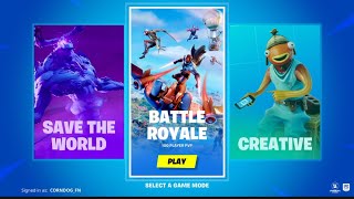 How to get the old menu screen in Fortnite [upl. by Aidiruy]