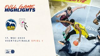 ALBA BERLIN vs Telekom Baskets Bonn  Full Game Highlights  Viertelfinale Spiel 1  Playoffs 2324 [upl. by Laine]