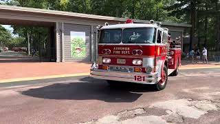 Millville NJ Wheaton Arts Fire Muster Apparatus Departing 82023 [upl. by Nella885]