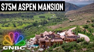 75M ASPEN MANSION  Secret Lives Of The Super Rich [upl. by Essilevi158]