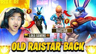 old Raistar is back V Badge youtuber vs Raistar 😱 global top 1 lobby  Garena free fire [upl. by Lledal]