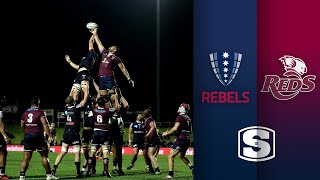 Melbourne Rebels vs Queensland Reds  Super Rugby AU Highlights [upl. by Anirehs51]