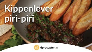 Kippenlevertjes met piri piri  Kipreceptennl Op Portugese wijze [upl. by Tnomyar]