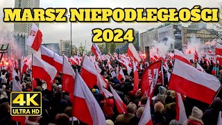 Poznaj PRAWDZIWĄ Polskę Marsz Niepodległości 2024 w 4K cz1 [upl. by Einnus]