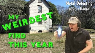 Craziest One Yet  Metal Detecting 1890s abandoned house discovers a bizarre find [upl. by Lacombe405]