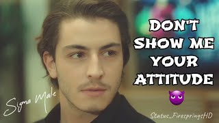 Dont Show Me Your Attitude 😈  Men Will Be Men 4K  Ignore Girls WhatsApp Video  Sigma Male🔥 [upl. by Abil161]