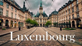 Luxembourg 🇱🇺 walking tour 4K 60fps  Small and richest country in the Europe 🇪🇺 [upl. by Letsirc]