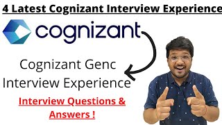 4 Latest Cognizant Genc Interview Experience  Interview Questions amp Answers 🔥🔥 [upl. by Venetia40]