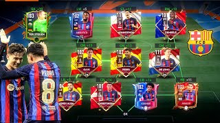 I Built Max Rated Barcelona Full Squad FIFA MOBILE 23 fifamobile barcelona [upl. by Darooge280]