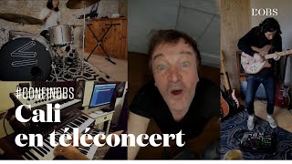 Téléconcert  Cali joue quotCavalesquot en multicam avec ses musiciens confinés [upl. by Ednarb]