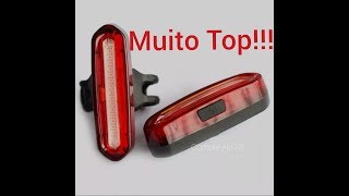 Farol Sinalizador Bike Lanterna Led Usb Bicicleta [upl. by Quill]