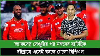 উইল জ্যাকসের সেঞ্চুরির পর মঈন আলীর হ্যাটট্রিক এই কুমিল্লাকে থামাবে কে [upl. by Adirf4]