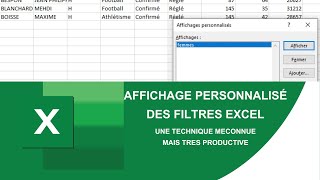 Maîtrisez les Techniques de Vue et les Filtres Avancés dans Excel [upl. by Aninotna]