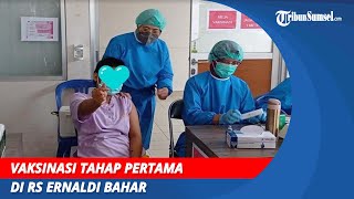 Vaksinasi Tahap Pertama di RS Ernaldi Bahar ODGJ Vaksin Didampingi Keluarga [upl. by Alian]