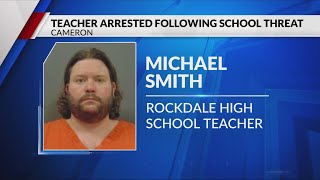 Teacher arrested following Rockdale school threat [upl. by Ahsieuqal74]