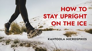 Kahtoola MICROspikes for winter trail RUNNING and HIKING [upl. by Eulau792]