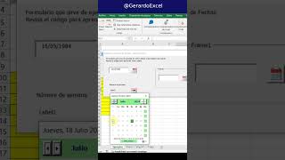 Moderno Selector de Fechas vba excel datepicker selectorfechas calendar [upl. by Narruc852]