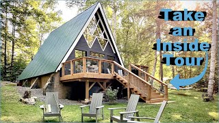 Watch This Most Stunning A Frame Tiny House Tour Affrodable Tiny Houses [upl. by Nuahsyt]