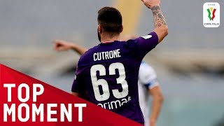 Cutrone Scores First Fiorentina Goal  Fiorentina 21 Atalanta  Top Moment  Coppa Italia [upl. by Jariv215]