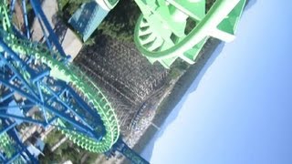 Aftershock front seat onride HD POV Silverwood Theme Park [upl. by Letrice]