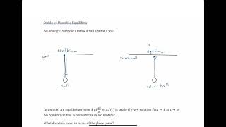 Math 356 101 amp 102 Phase Plane Analysis Part 9 [upl. by Dreda]