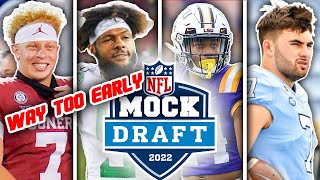 WAY TOO EARLY 2022 NFL First Round Mock Draft Post Draft [upl. by Nrubloc]