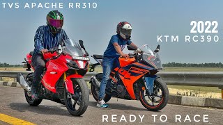 2022 KTM RC390 Vs TVS Apache RR310  Long Race  Rolling Race Ne Thodi Takkar Di [upl. by Alexis]