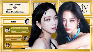 AI COVER BABYMONSTER  quotDRIPquot Wonyoung Karina and Sullyoon Ver  Lyrics  Time Distributions [upl. by Enitsyrk]